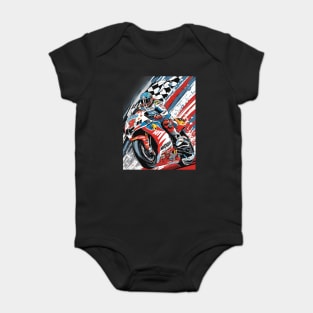 Fast Motor Bikes Baby Bodysuit